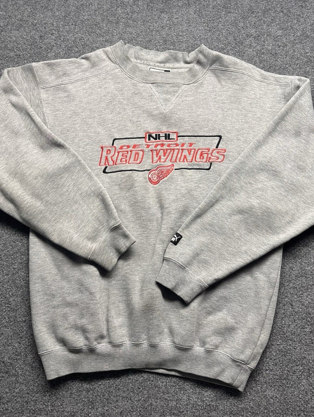 90s Puma Detroit Red Wings Sweatshirt Men’s M NHL Hockey Vintage Crewneck